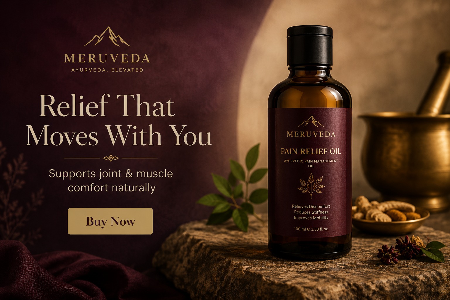 MeruVeda premium wellness poster
