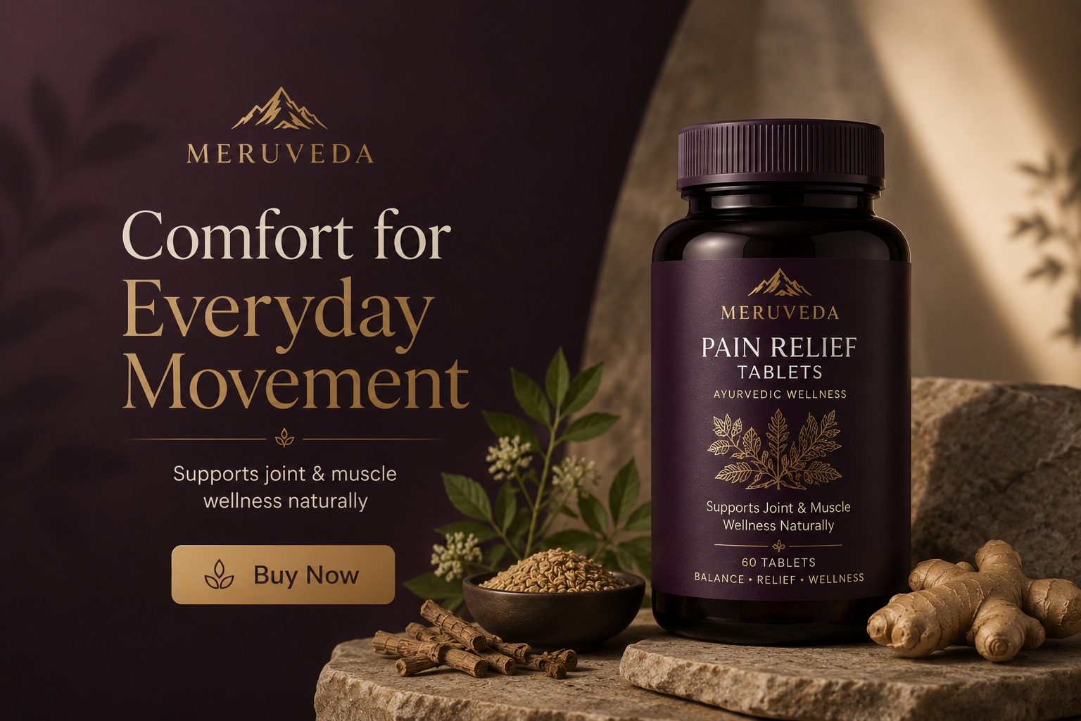 MeruVeda premium wellness poster